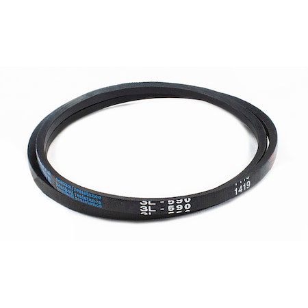 D&D 3L590 FHP V-Belt, 59 in Outside Length, 3/8 in Top Width, 7/32 in Thickness, 1 Ribs 3L590